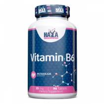 Vitamin B6 25mg - 90 tabs