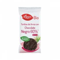 Tortitas de Arroz con Chocolate Negro Bio - 6 Uds. 100g