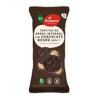 Tortitas de Arroz con Chocolate Negro Bio - 100g