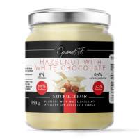 Crema de avellanas con chocolate blanco - 250g