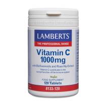 Vitamina C 1000 mg + Bioflavonoides y Escaramujo - 120 tabs