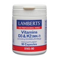 Vitamina D3 (2000 UI) + K2 (MK-7 90 mcg) - 90 caps