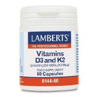 Vitamina D3 1000 UI y K2 90 mcg - 60 caps