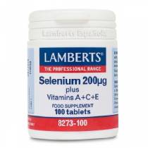 Selenio 200mcg + Vitaminas A+C+E - 100 tabs