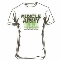 Camiseta Chica Muscle Army Blanca