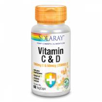 Vitamin C (1000mg) + D (2000UI) - 60 vcaps