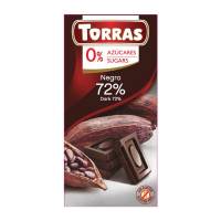 Chocolate Negro 72% Cacao Sin Azucar 75g